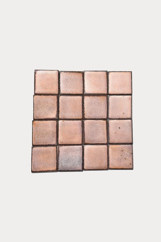 Ember COPPER Copper Flash tile layout on off-white background