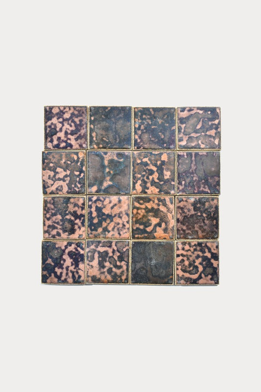 Ember OXIDE Piedras 161 tile layout on off-white background