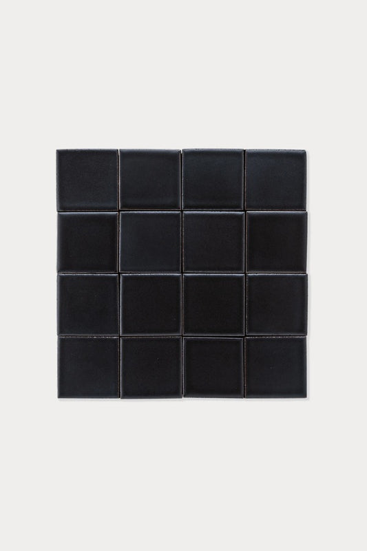 Summit BADLANDS Charcoal Matte tile layout on off-white background