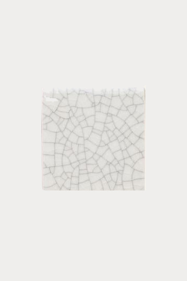 Ember SHARD Shino White tile sample on off-white background