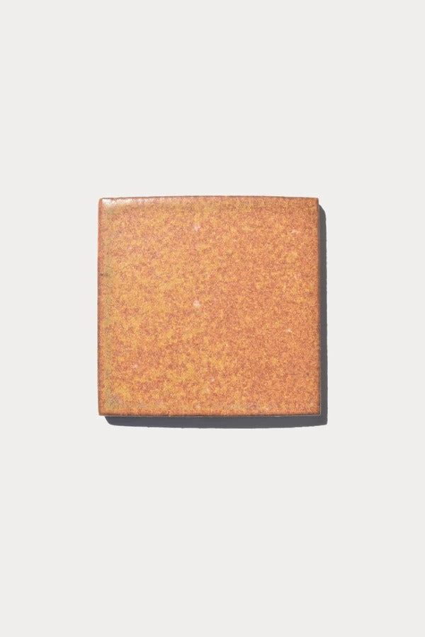 Ember SUNBAKED Autumn tile sample on off-white background